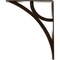 Ekena Millwork Galveston Wrought Iron Bracket, (Triple center brace), Antiqued Bronze 2"W x 10"D x 12"H BKTM02X10X12TGLABZ - alternate 6
